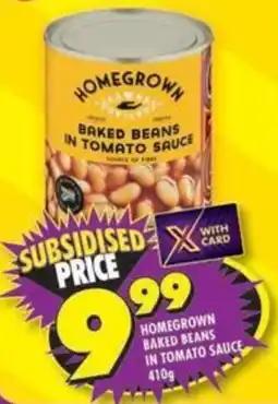 Shoprite Homegrown baked beans in tomato sauce offer