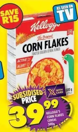 Shoprite Kellogg's corn flakes cereal offer