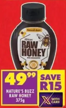 Shoprite Nature's buzz raw honey offer