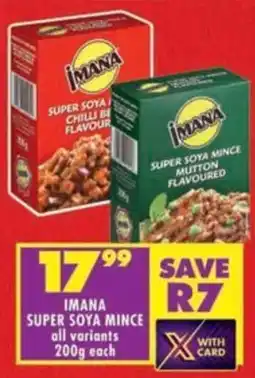Shoprite Imana super soya mince offer