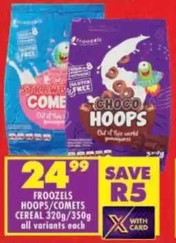 Shoprite Froozels hoops/ comets cereal offer