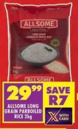 Shoprite Allsome long grain parboiled rice offer