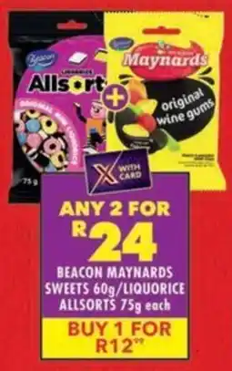 Shoprite Beacon maynards sweets/ liquorice allsorts offer