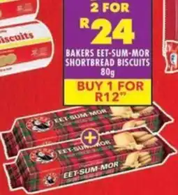 Shoprite Bakers eet-sum-mor shortbread biscuits offer