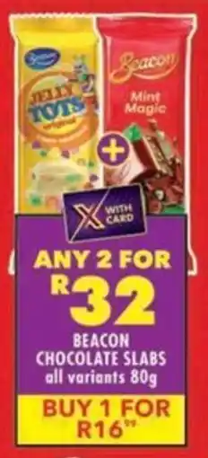 Shoprite Beacon chocolate slabs offer