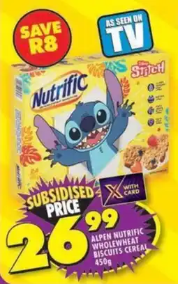 Shoprite Alpen nutrific wholewheat biscuits cereal offer