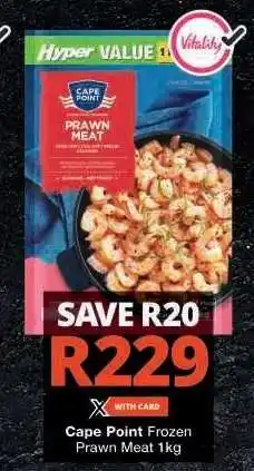 Checkers Cape Point Frozen Prawn Meat 1kg offer