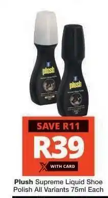 Checkers Plush Supreme Liquid Shoe Polish offer