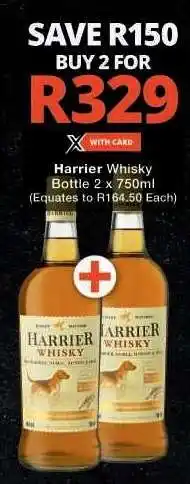 Checkers Harrier Whisky offer