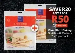 Checkers Blue Shirt Bakery Tortillas offer