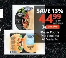 Checkers Mezé Foods Pita Pockets offer