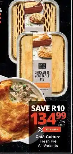 Checkers Café Culture Fresh Pie offer