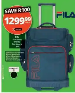 Checkers Fila Hardbase Trolley Backpack offer