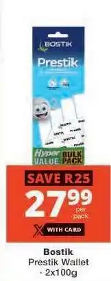 Checkers Bostik Prestik Wallet offer