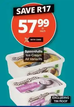 Checkers Spoonfulls Ice Cream offer