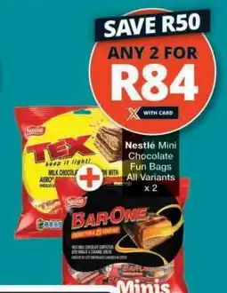 Checkers Nestlé Mini Chocolate Fun Bags offer