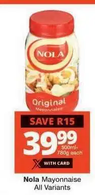 Checkers Nola Mayonnaise offer