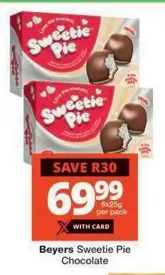 Checkers Beyers Sweetie Pie Chocolate offer