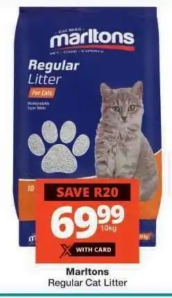 Checkers Marltons Regular Cat Litter offer