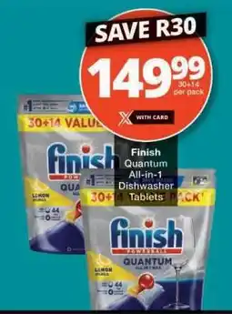 Checkers Finish Quantum All-in-1 Dishwasher Tablets offer