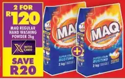 Shoprite Maq regular hand washing powder offer
