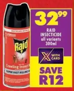 Shoprite Raid insecticide offer
