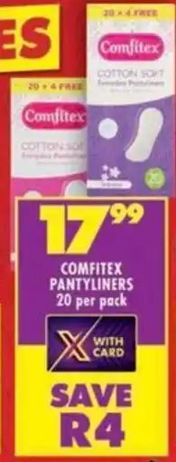 Shoprite Comfitex pantyliners offer