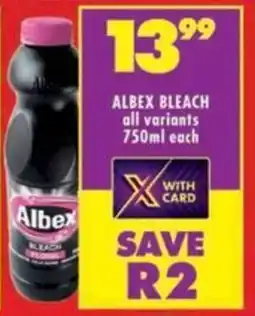 Shoprite Albex bleach offer