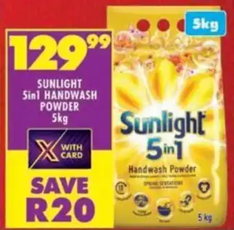 Shoprite Sunlight 5in1 handwash powder offer