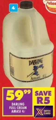 Shoprite Darling full cream amasi offer