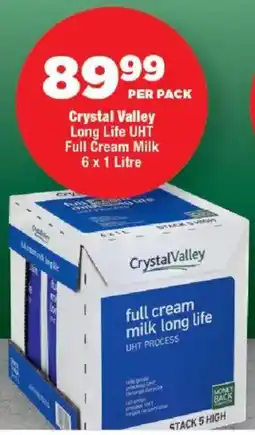 OK MiniMark Crystal Valley Long Life UHT Full Cream Milk offer