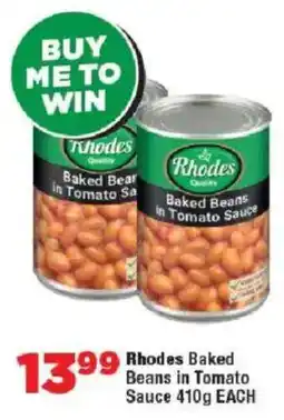 OK MiniMark Rhodes Baked Beans in Tomato Sauce offer