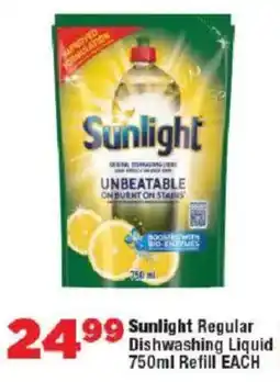 OK MiniMark Sunlight Regular Dishwashing Liquid Refill offer