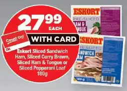 OK MiniMark Eskort Sliced Sandwich Ham, Sliced Curry Brawn, Sliced Ham & Tongue or Sliced Pepperoni Loaf offer