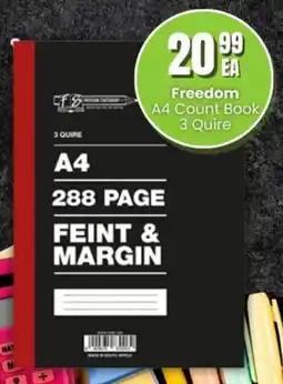 Super Save Freedom A4 Count Book 3 Quire offer