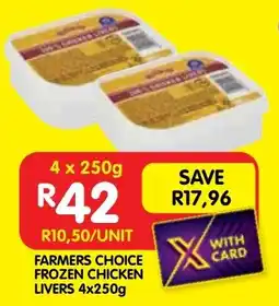 Shoprite Farmers choice frozen chicken livers offer
