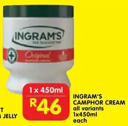 Shoprite Ingram's camphor cream offer