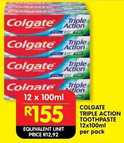 Shoprite Colgate triple action toothpaste offer
