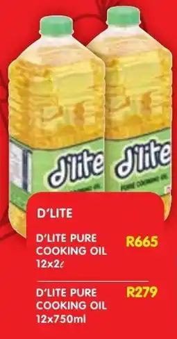 Shoprite D'lite pure cooking oil offer
