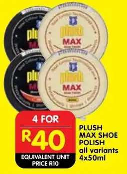 Shoprite Plush max shoe polish offer