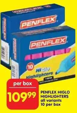 Shoprite Penflex higlo highlighters offer