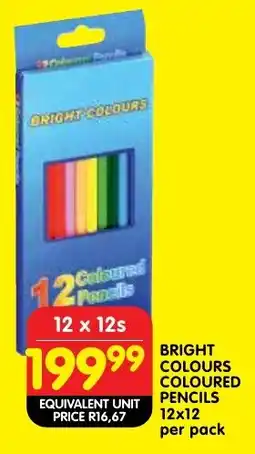 Shoprite Bright colours coloured pencils offer