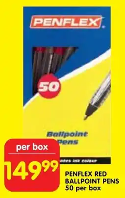 Shoprite Penflex red ballpoint pens offer