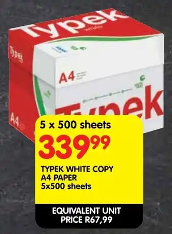 Typek white copy A4 paper