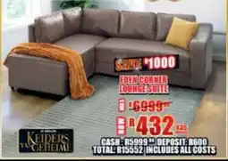 Lewis Eden corner lounge suite offer
