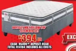 Lewis Odyssey mk2 pillow top 137cm bed set offer