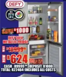 Lewis Defy metallic fridge offer