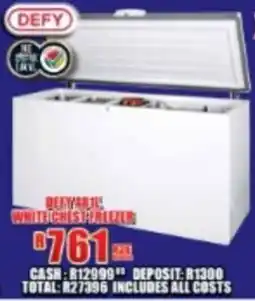 Lewis Defy white chest freezer offer