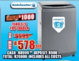 Lewis Kelvinator toploader offer