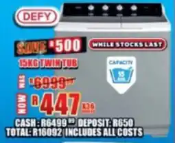 Lewis Defy twin tub offer